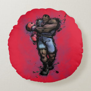 Balrog Tying on Glove Round Pillow