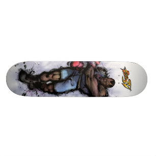 Balrog Tying on Glove Skateboard Deck