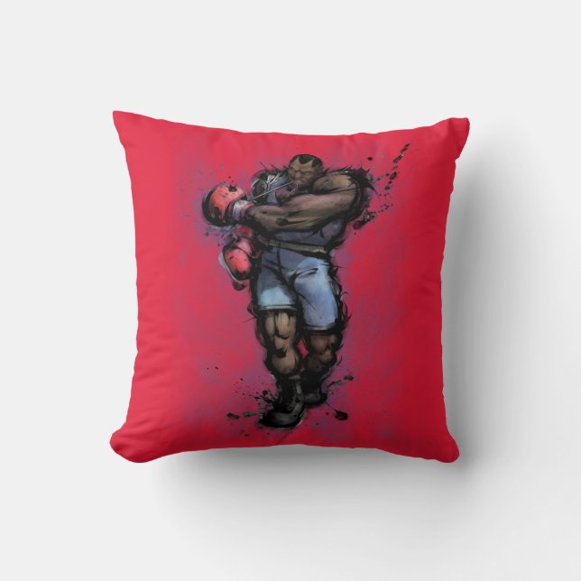Balrog Tying on Glove Throw Pillow (Front)
