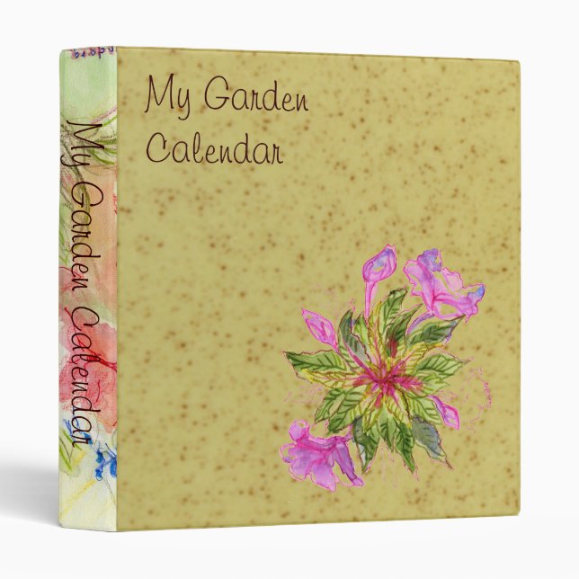 Balsam and Cherry Garden Calendar 3 Ring Binder (Front/Spine)