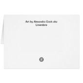 Balsam and Lobelia flowers Cards (Back Horizontal)