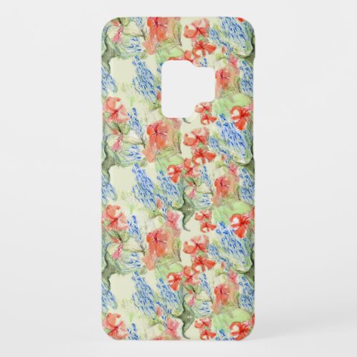 Balsam and Lobelia flowers Case_Mate Samsung Galaxy S9 Case