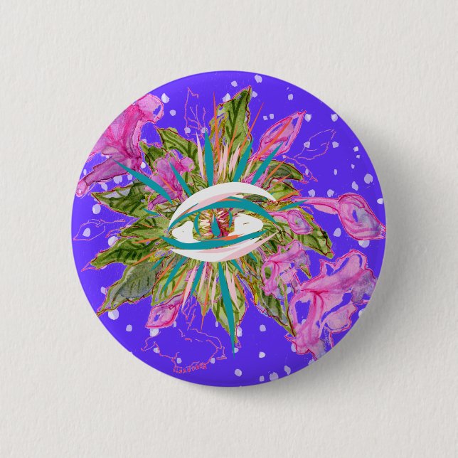 Balsam Flower Eye Button (Front)