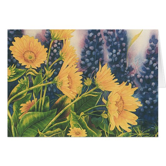 Balsam Root and Lupine Cards (Front Horizontal)