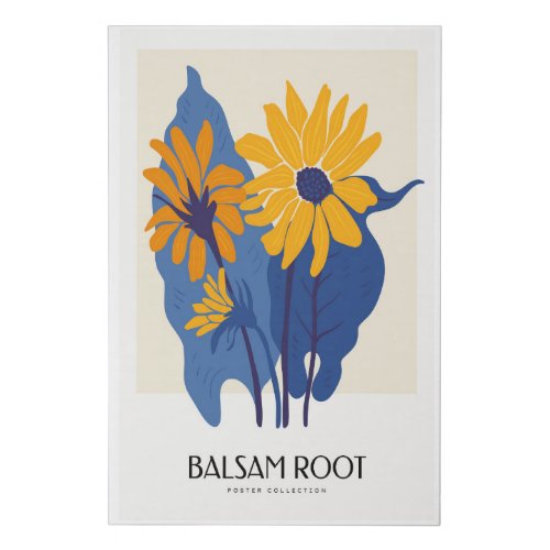 Balsam Root Faux Canvas Print