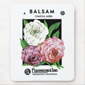 Balsam Seed Packet Label Mouse Pad