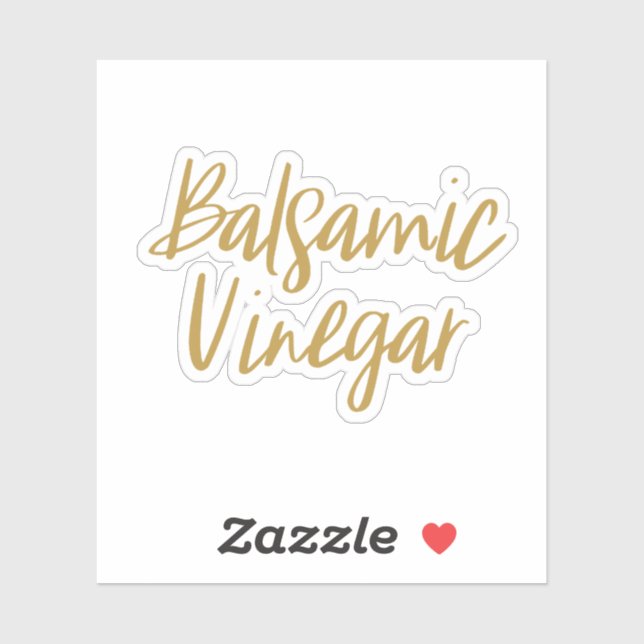 Balsamic Vinegar Storage Sticker (Sheet)