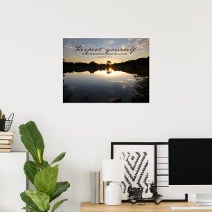 Baltasar Gracian Inspirational Quote "Respect" Poster