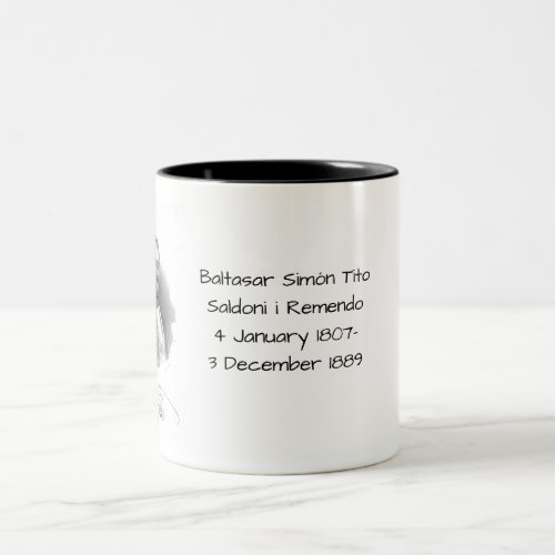 Baltasar Simn Tito Saldoni i Remendo Two_Tone Coffee Mug