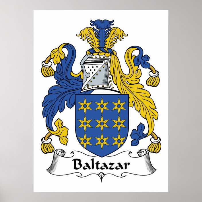 Baltazar Family Crest Poster | Zazzle.com