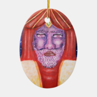 "Balthasar" Three Kings Christmas Art Ceramic Ornament