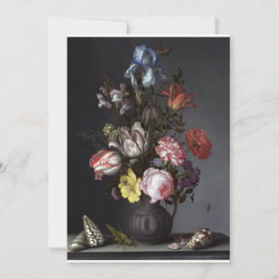 Balthasar van der Ast - Flowers in a Vase with She Invitation