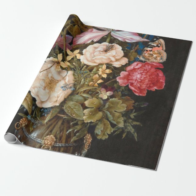 Balthasar Van Der Ast - Still Life With Flowers Wrapping Paper (Unrolled)