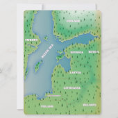 Baltic sea map (Back)