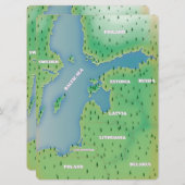 Baltic sea map (Front/Back)