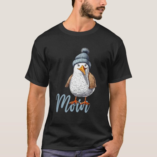 Baltic Sea North Sea Seagull Sea Sailing Water Bea T-Shirt (Front)