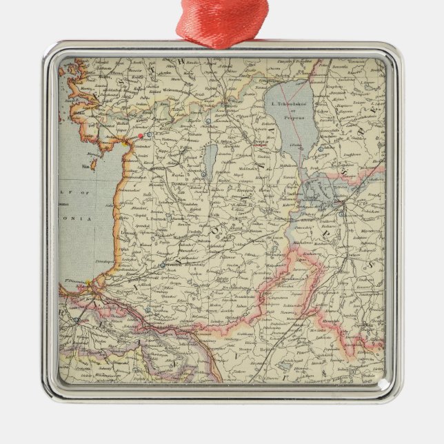 Baltic States Metal Ornament (Front)