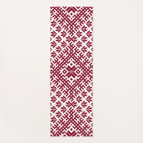 Baltic Traditional Tribal Pattern Yoga Mat