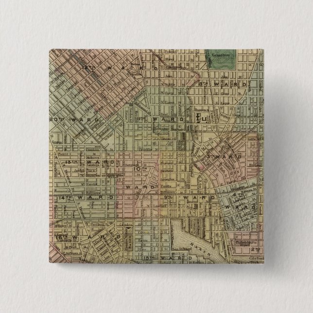 Baltimore 2 pinback button (Front)
