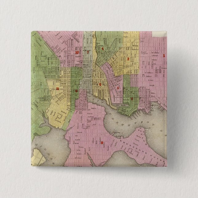 Baltimore 3 pinback button (Front)