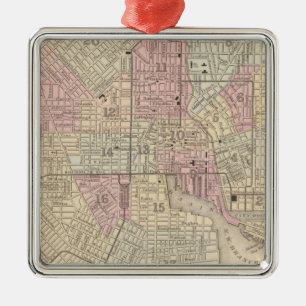 Baltimore 4 metal ornament