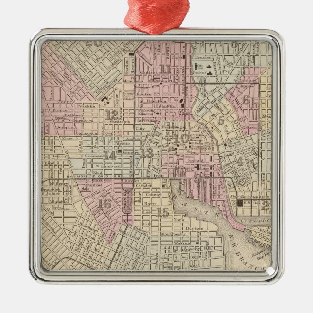 Baltimore 4 metal ornament (Front)