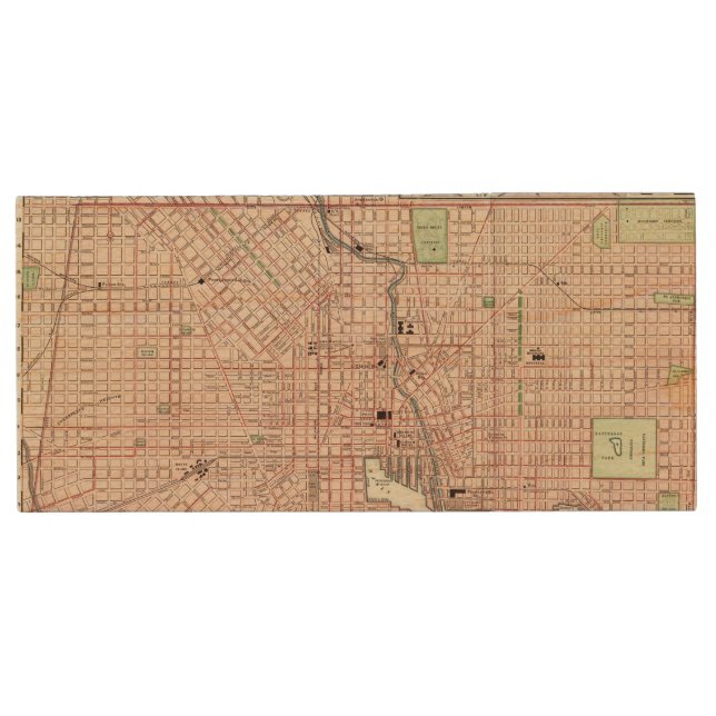 Baltimore 5 wood USB flash drive (Front)