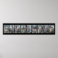 BALTIMORE Alphabet Letter Name Art