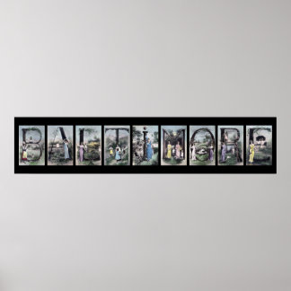 BALTIMORE Alphabet Letter Name Art Poster