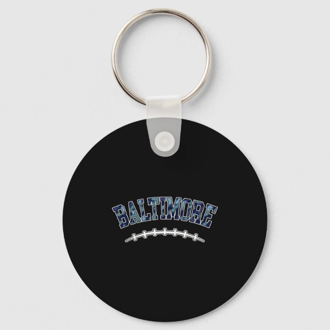 Baltimore American Football Team Srit  Keychain (Front)