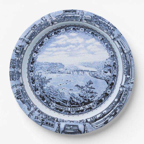 Baltimore and Ohio Vintage Railroad China Paper Plates