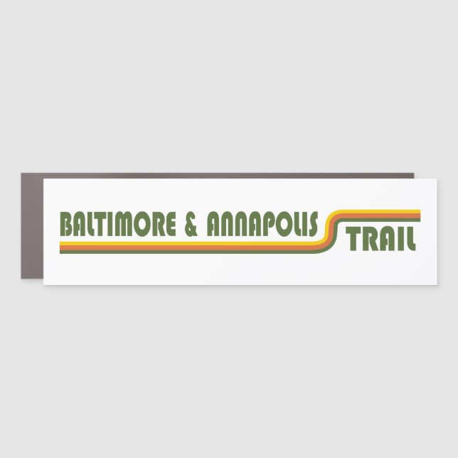 Baltimore & Annapolis Trail Car Magnet (Front)
