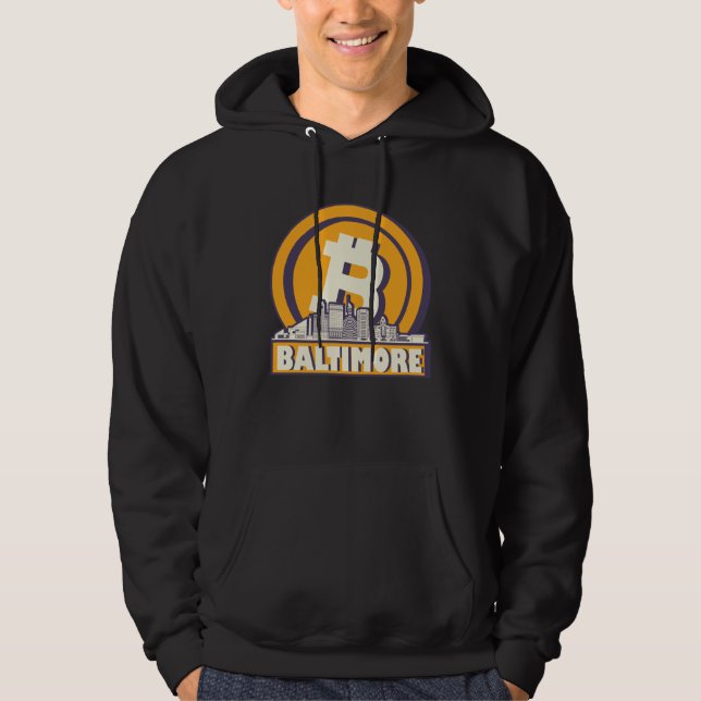 Baltimore Bitcoin Maximalist  Bitcoin Baltimore Sk Hoodie (Front)