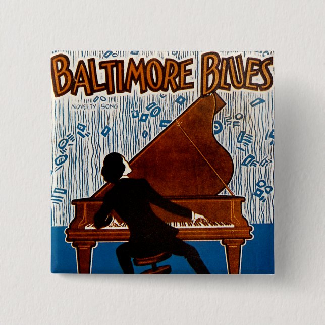 Baltimore Blues Pinback Button (Front)