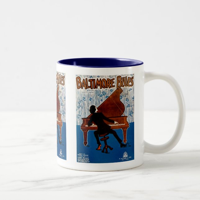 Baltimore Blues Two-Tone Coffee Mug (Right)