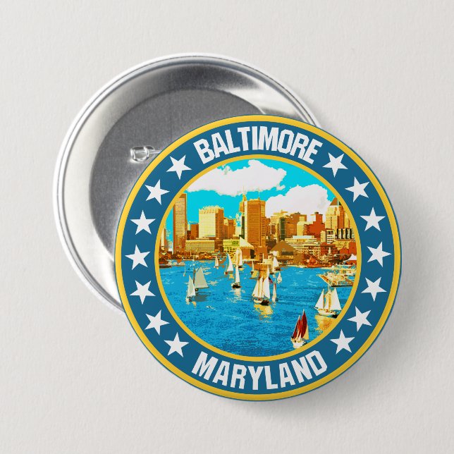 Baltimore                                          button (Front & Back)