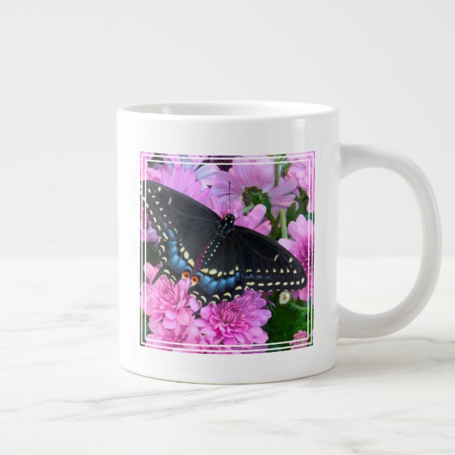 Baltimore Checkered Butterfly Giant Coffee Mug (Right)