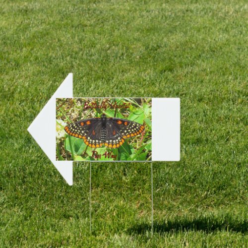 Baltimore Checkerspot Butterfly Habitat Sign
