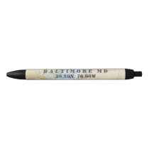 Baltimore Chesapeake Bay County Nautical Chart Pen