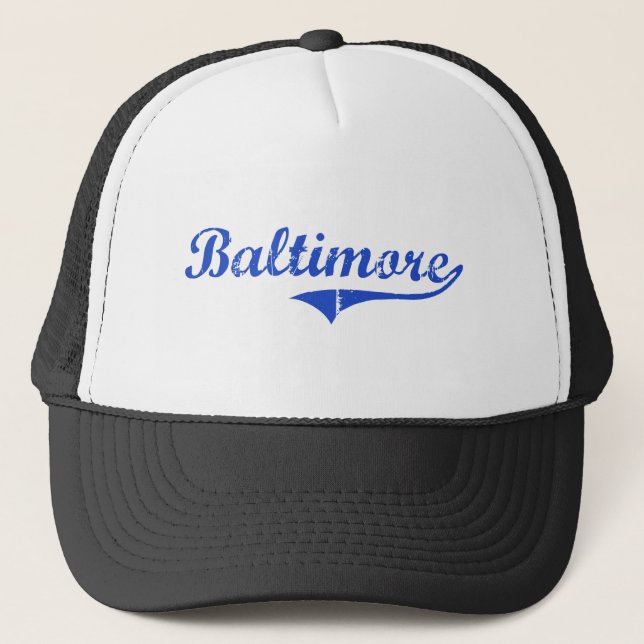 Baltimore City Classic Trucker Hat (Front)
