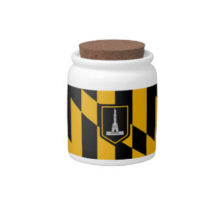 Baltimore City Flag Candy Jar
