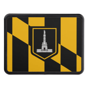 Baltimore city flag hitch cover