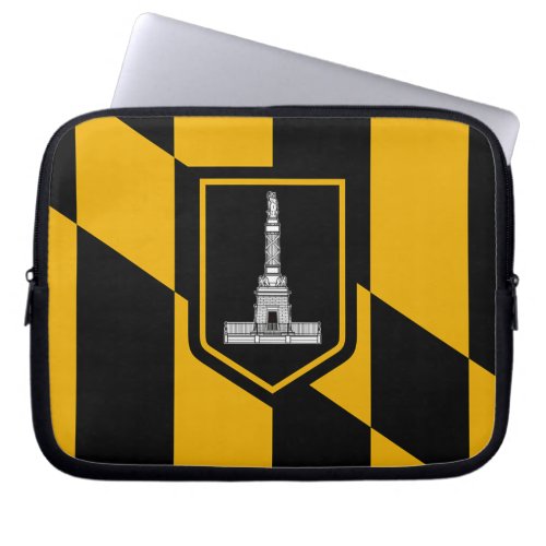 Baltimore City Flag Laptop Sleeve