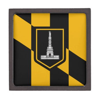 Baltimore City Flag Premium Gift Box by AllFlags at Zazzle