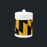 Baltimore City Flag Teapot<br><div class="desc">Serve your tea with a touch of Baltimore pride using our elegant teapot featuring the flag of Baltimore! This teapot combines functionality with a celebration of Baltimore’s vibrant heritage. The design showcases the iconic Baltimore flag, making it a unique and stylish addition to your tea time or kitchen collection. Perfect...</div>
