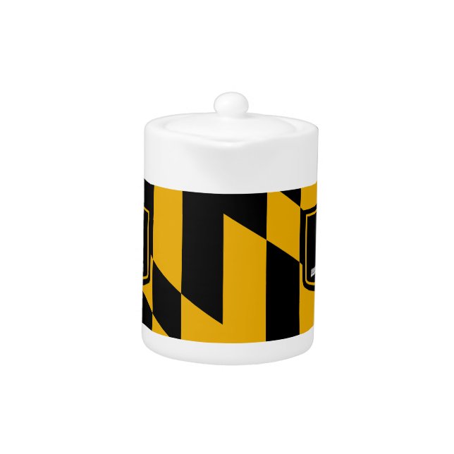 Baltimore City Flag Teapot (Front)