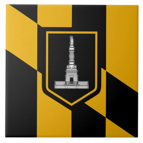 Baltimore City Flag Tile