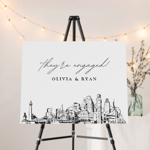 Baltimore Engagement Party Welcome Sign 28x22