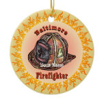 Baltimore Firefighter  Ceramic Ornament