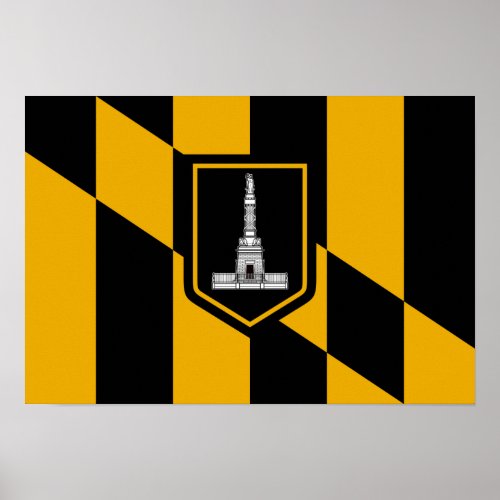 Baltimore Flag Poster